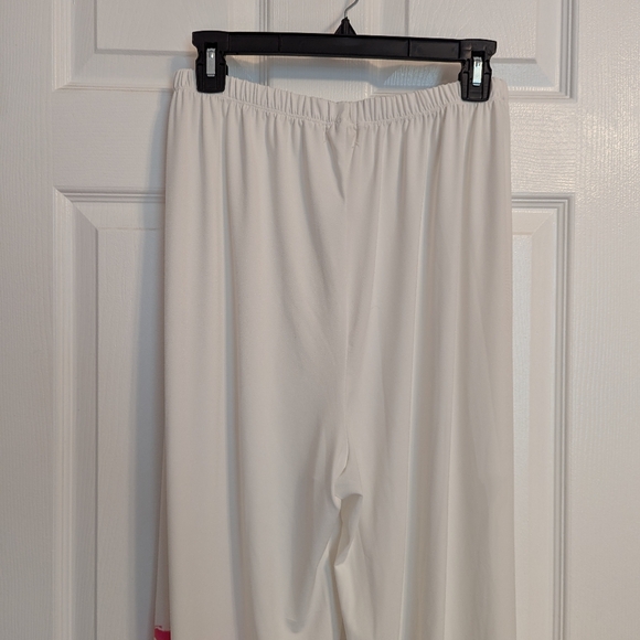 Cloth & Portrait Wide Leg Flowy Pants Galaxy White Pink Medium - Picture 6 of 8